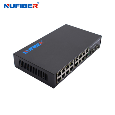 OEM 16 UTP θύρες Gigabit 2 SFP θύρες 10/100/1000Base-T 16 θύρες σε 2*1.25G SFP Module Fiber Ethernet Switch