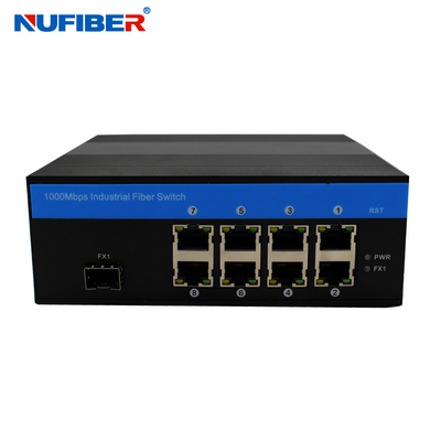 Βιομηχανικός διοικούμενος διακόπτης Gigabit Ethernet με το λιμένα 8 UTP 1 SFP