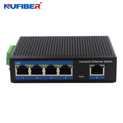 IP40 η ράγα DIN τοποθετεί την πλήμνη 5 διακοπτών δικτύων διεπαφή Gigabit Rj45 UTP λιμένων