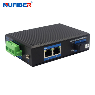 Μετατροπέας 2 μέσων NuFiber 1310nm 100base Fx διακόπτης σημείου εισόδου Ethernet λιμένων
