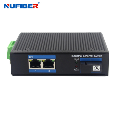 Μετατροπέας 2 μέσων NuFiber 1310nm 100base Fx διακόπτης σημείου εισόδου Ethernet λιμένων