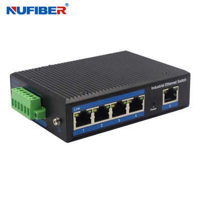 Ράγα 5 διακόπτης IP40 DIN δικτύων λιμένων UTP RJ45 Ethernet για τη κάμερα CCTV IP
