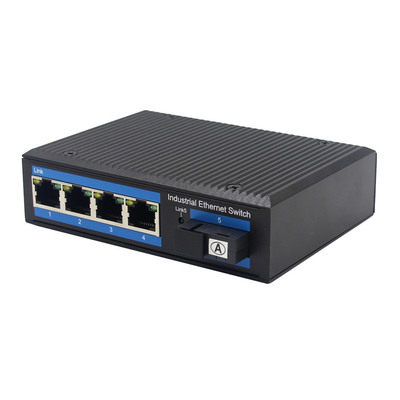 IP40 4 μετατροπέας μέσων ινών Gigabit Ethernet ραγών λιμένων DIN