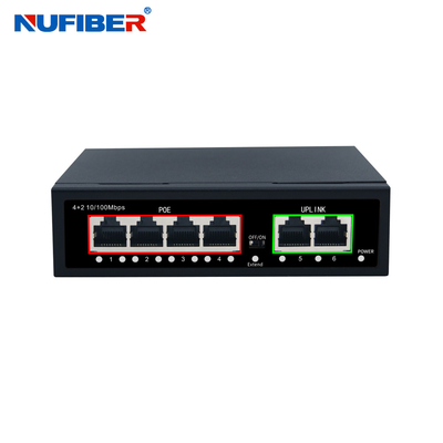 COem 4 8 16 διακόπτης 48V 10/100/1000M σημείου εισόδου Ethernet δικτύων CCTV Gigabit 24 λιμένων