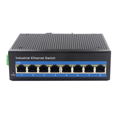 8x10 / βιομηχανικός προσαρμοστής δύναμης διακοπτών 24V Ethernet λιμένων 100M UTP Ethernet