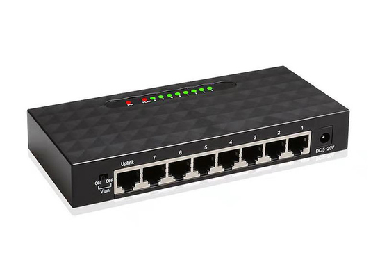 Μετατροπέας 8 μέσων διακοπτών Ethernet ινών Rj45 UTP λιμένας για την πρόσβαση IP