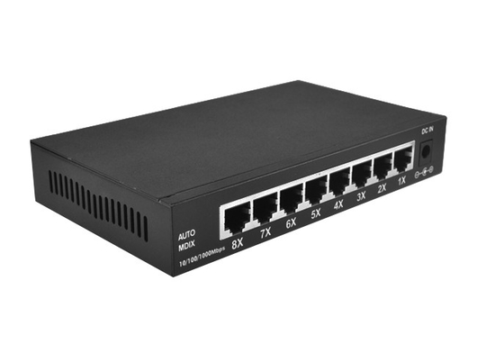 Διακόπτης 5 DC5V 1A Rj45 Ethernet διακόπτης Gigabit Ethernet λιμένων για τις συσκευές CCTV IP