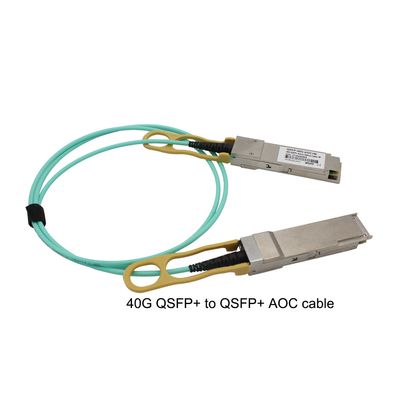 QSFP+ σε QSFP+ μακροχρόνια προσιτότητα καλωδίων δικτύων 40G AOC διασυνδέει τη λύση