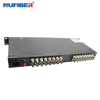 Τηλεοπτικός ακουστικός μετατροπέας μέσων ινών στοιχείων 32BNC RS485